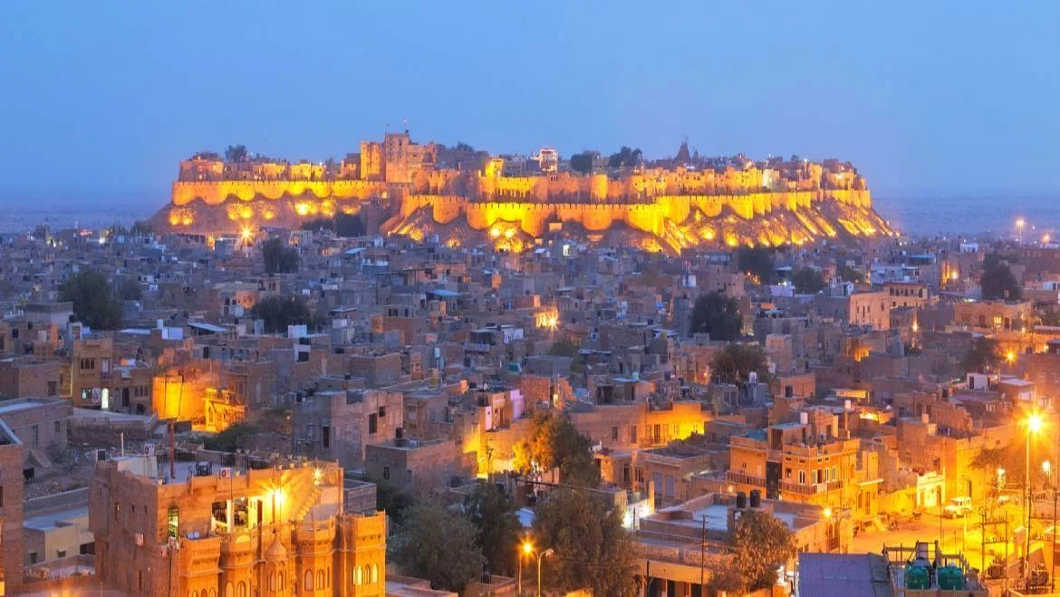 Sunset over Jaisalmer
